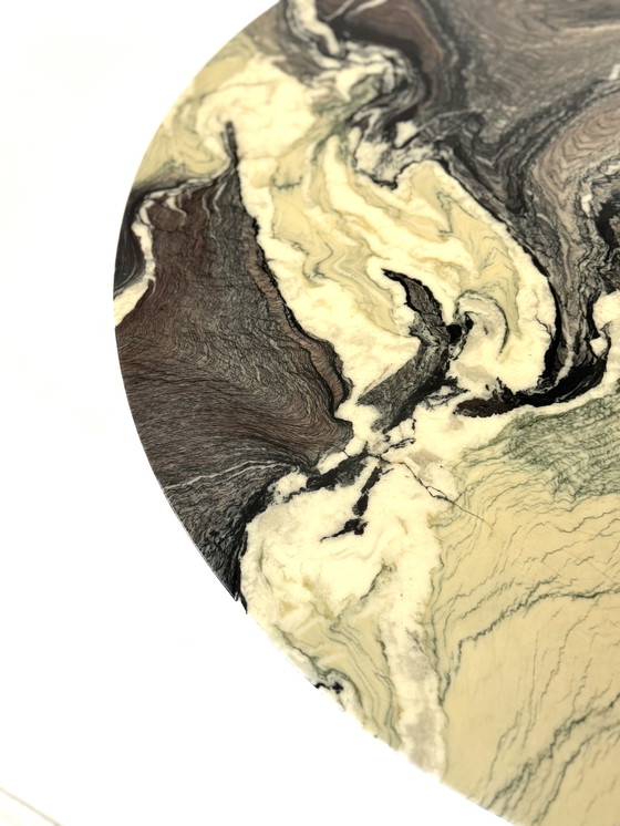 Image 1 of Chroom & marmer salontafel ‘70