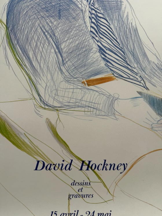 David Hockney (1937-2026), Dessins Et Gravures, 1975, Ausstellungsplakat – Posters, Paper (photo 8 of 9)