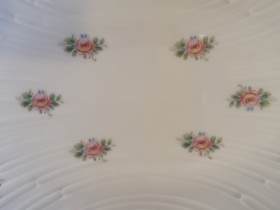 Image 1 of Elegant Royal Tettau porcelain bowl with rose decoration & relief