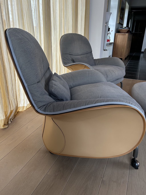 2 armchairs De Padova Louisiana