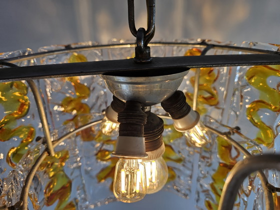 Chandelier Pendant Lamp Italian Murano Glass – Metal (photo 5 of 9)