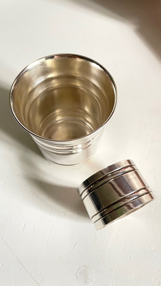 Image 1 of Silver-plated glass and napkin ring by UDNER