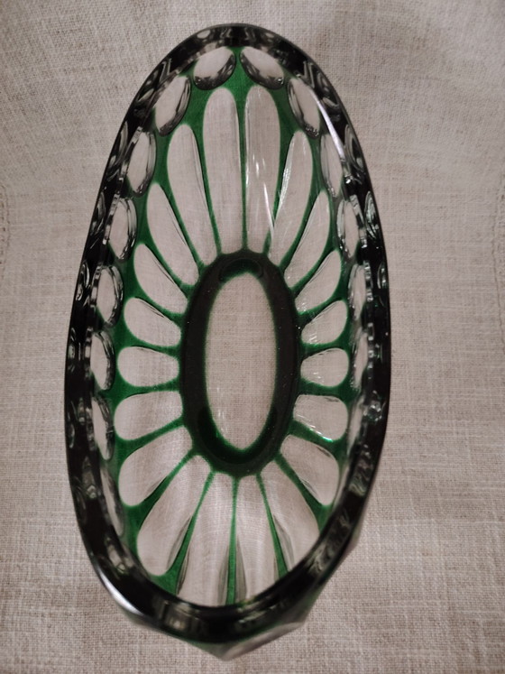 Nachtmann Bamberg Crystal Vase, Basket and Bell, Decorative Objects, Green (photo 5 of 15)