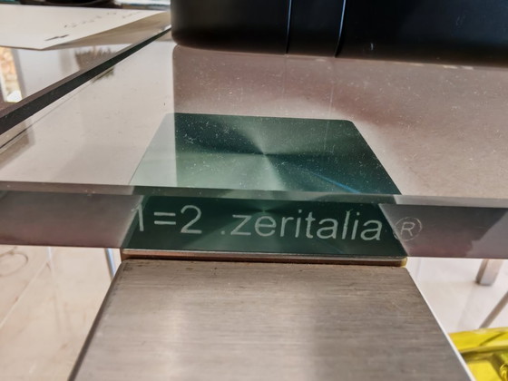 Image 1 of Table design élégante de Jean Nouvel, modèle iconique « 1=2 » édité par Zeritalia.