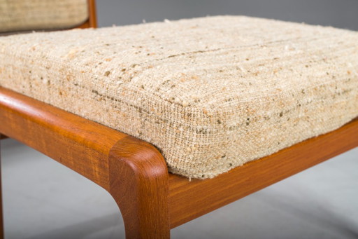 Senator Hochlehnsessel und Ottomane aus Teakholz von Ole Wanscher für Poul Jeppesen Collectors, Cado, 1960er Jahre