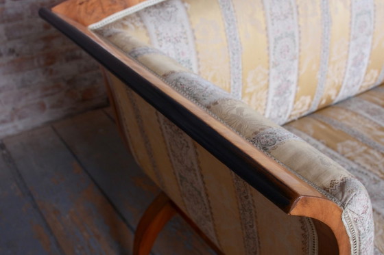 Restored Biedermeier Sofa, by Josef Danhauser, Cherry Wood, Austria, 1820s – Textile (photo 9 of 13)