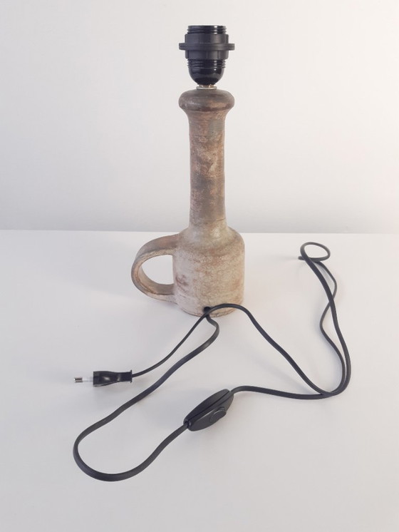 Image 1 of Mobach vintage ceramic lamp base, earth tones mcm lamp base