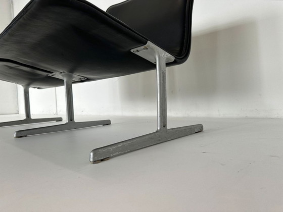 Image 1 of Fauteuil/canapé Dieter Rams 602 Sitbank en cuir Vitsoe Zapf
