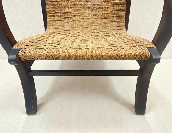 Zeldzaam! 1 van 2 identieke Erich Dieckmann originele Bauhaus fauteuil, circa 1925, gemaakt in Duitsland. (photo 8 of 10)