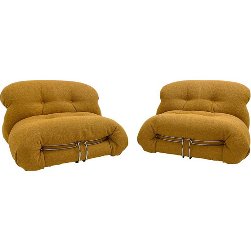Paar "Soriana" Vintage-Sessel von Afra und Tobia Scarpa für Cassina, 2022
