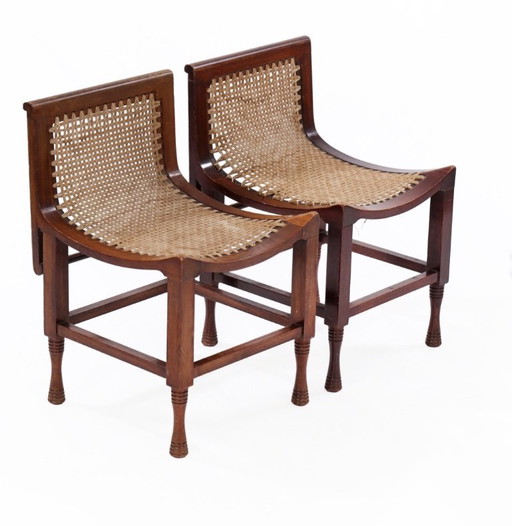 Paar Mid Century Kinderstühle