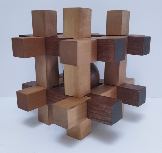 Image 1 of puzzel XL massief hout jaren 80