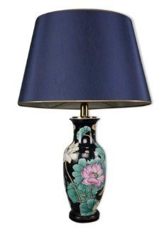 Painted Ceramic Table Lamp