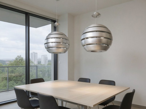 2x Vintage Mercury hanging lamp