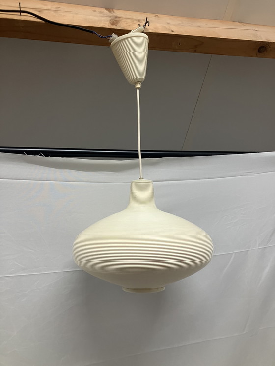 Image 1 of Vintage jaren 60 Rotaflex hanglamp met originele plafondkap!