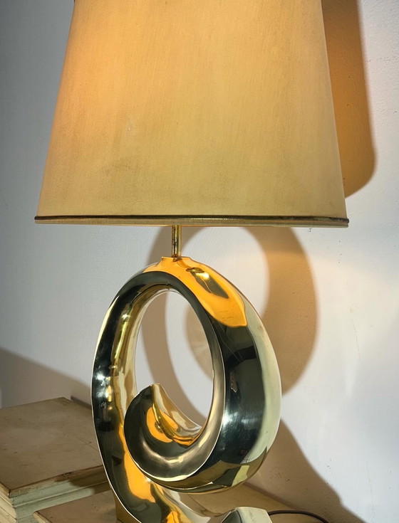 Image 1 of Brass Pierre Cardin table lamp '1980'