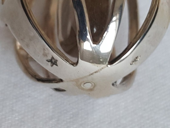 Image 1 of Jewelry: pendant, silver and rock crystal, unique, 1960s