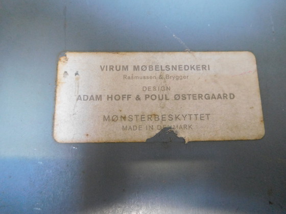 Image 1 of Danish folding sideboard/ coat rack by Hoff & Østergaard for Virum Møbelsnedkeri