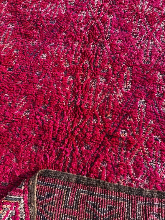 Image 1 of Pink Moroccan Boujad Rug 190x310 cm - Handwoven Wool Area Rug from Haouz- Boho Decor