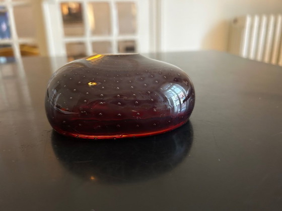 Image 1 of Murano sieradenbakje in rood en geel