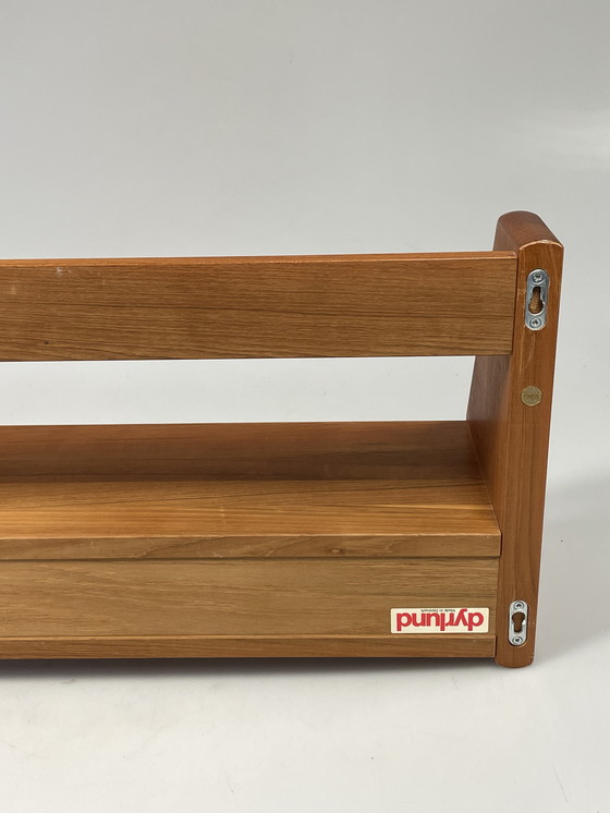 Image 1 of Vintage Wall Shelf, Dyrlund, Solid Teak, Denmark 1970's