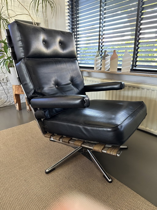 Fauteuil pivotant vintage – draaistoelen, Metal, Chrome (photo 2 of 5)