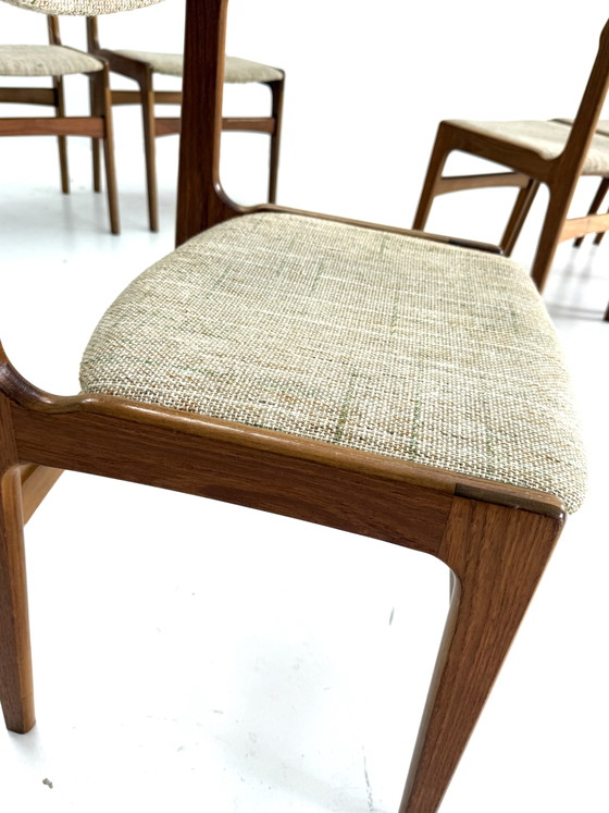 Set di 10 sedie da pranzo vintage, Erik Buch '60 – Wood, Textile (photo 11 of 13)