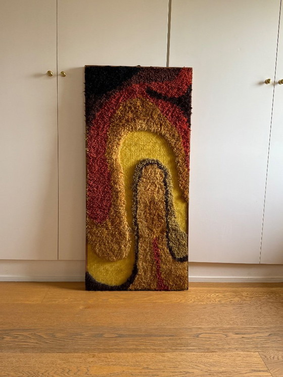 Image 1 of Tapisserie murale style ère spatiale | Art textile italien du milieu du XXe siècle (années 1970)