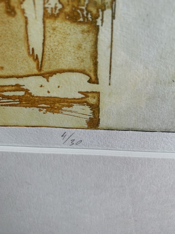 Image 1 of Grabado del artista Olivier Beijn. Esta es la cuarta estampa de una edición limitada de 30 ejemplares y está firmada personalmen