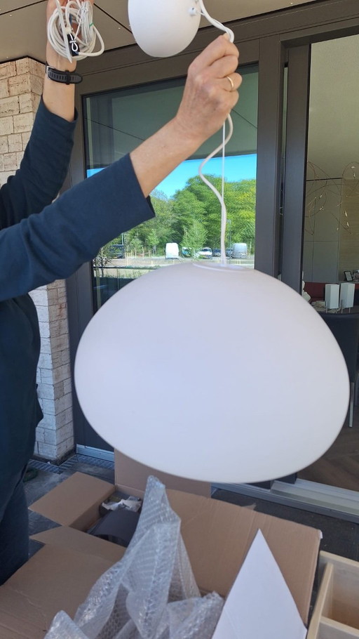 2 lampade a sospensione Fluid Large di Muuto