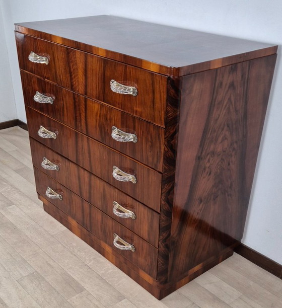 Cómoda Art Déco Veneciana con 5 Cajones, 1940 – Italian Manufacturing, Wood (photo 7 of 29)