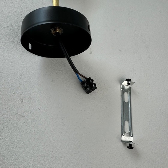 Image 1 of VINTAGE BLUE OPALINE CHANDELIER