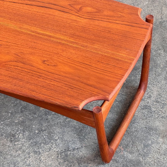 Image 1 of Tavolino da caffè Peter Hvidt in teak massiccio, 1960