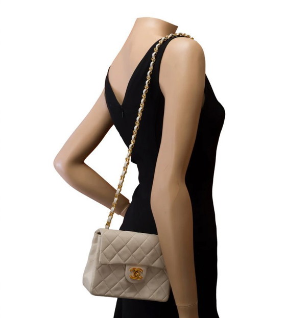 Image 1 of Sac CHANEL Timeless/Classique en Cuir Blanc - 103455 Precio de venta