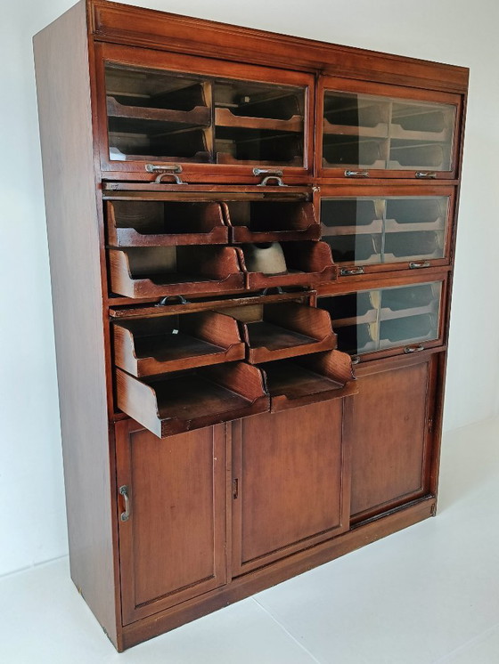 Image 1 of Vetrina per merceria inglese con cassetti in vetro