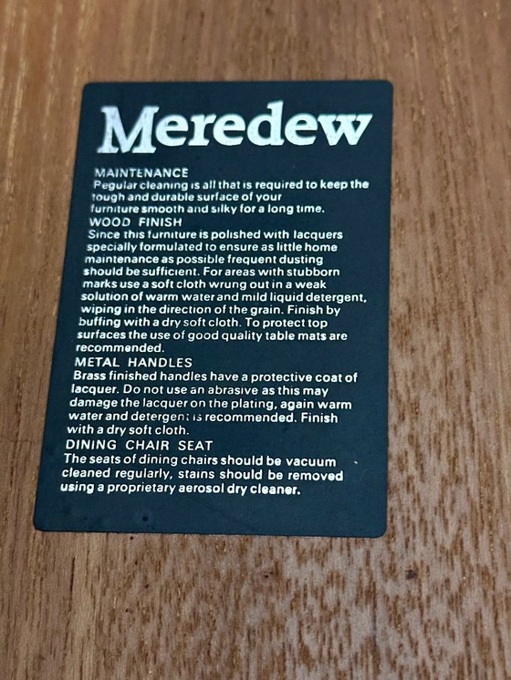 Image 1 of Tavolo pieghevole in teak Meredew, inglese d'epoca, anni '60