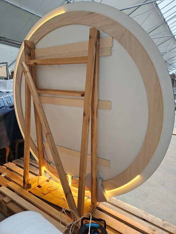 Image 1 of 1 miroir rond avec éclairage