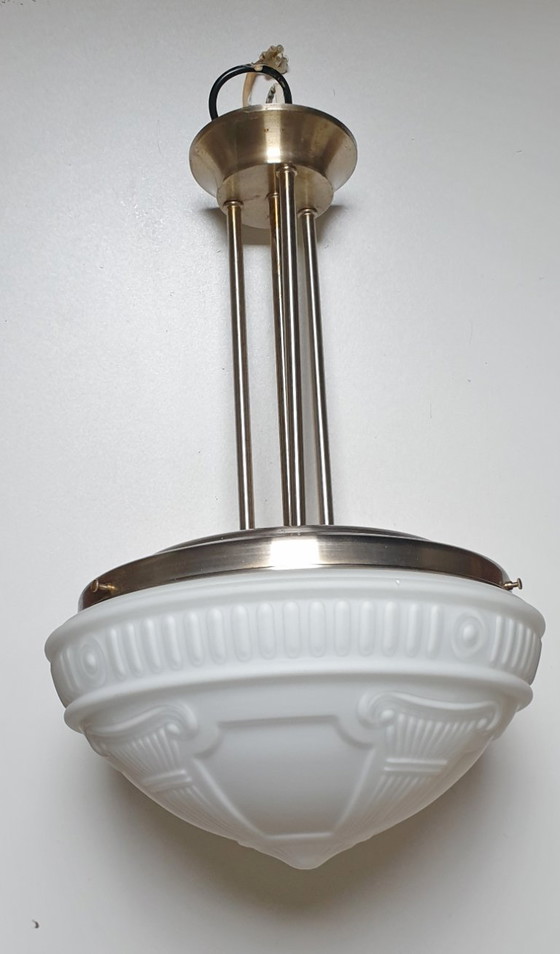 Image 1 of Grote Art Nouveau / Art Deco  stijl hanglamp