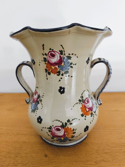 Antique Vase Made in Italy Polychrome Decoration – vazen, Ceramic