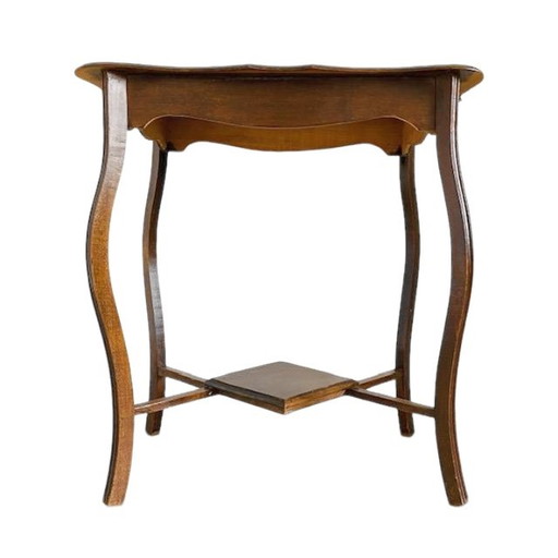 Antieke Hollandse Bijzettafel Sidetable mahonie
