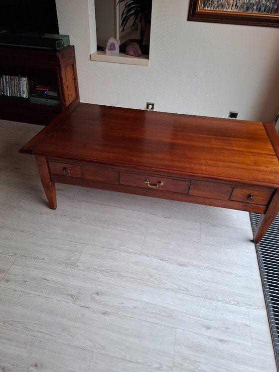 Image 1 of Teak houten Salontafel en bijzettafel te koop