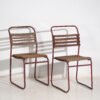 Chaises de jardin rouges antiques (env. 1920). Lot de 2 pièces #16 – Wood, Iron (photo 9 of 40)