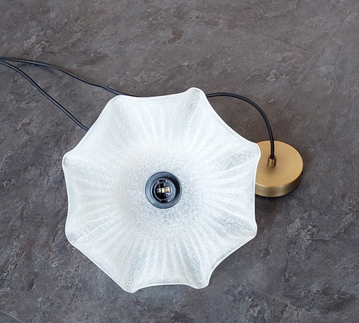 Murano mattiert "Graniglia" Pendelleuchte, venezianischer Blitz,