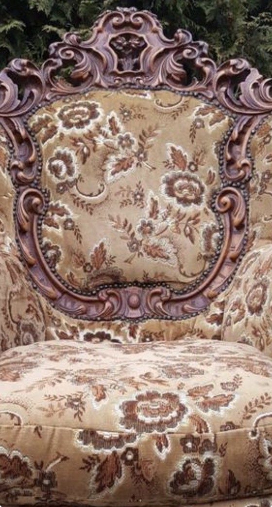 Image 1 of 4 fauteuils baroques italiens