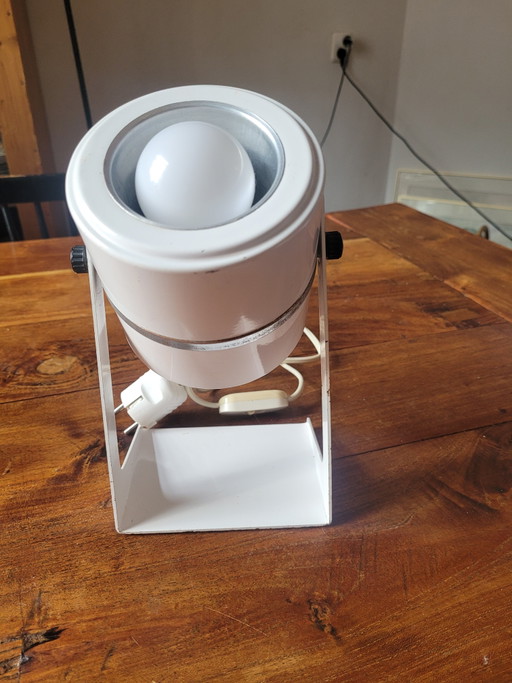 Vintage white Elma desk lamp / bedside lamp