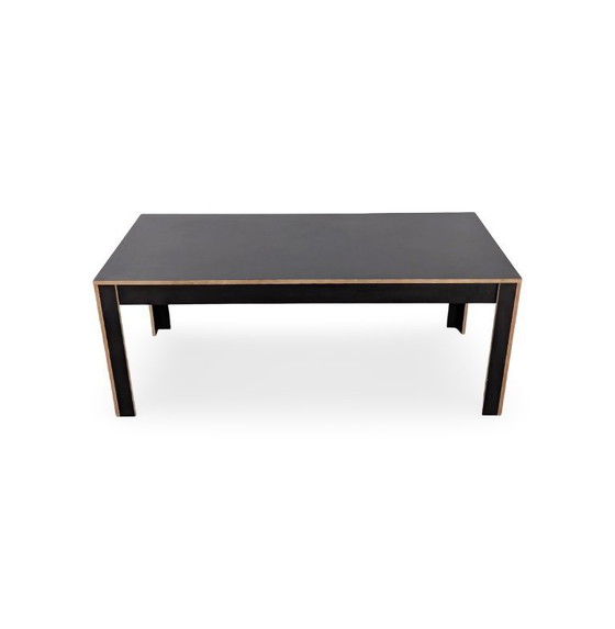 Image 1 of Designer dining table made from screen printing plates, custom-made by a carpenter