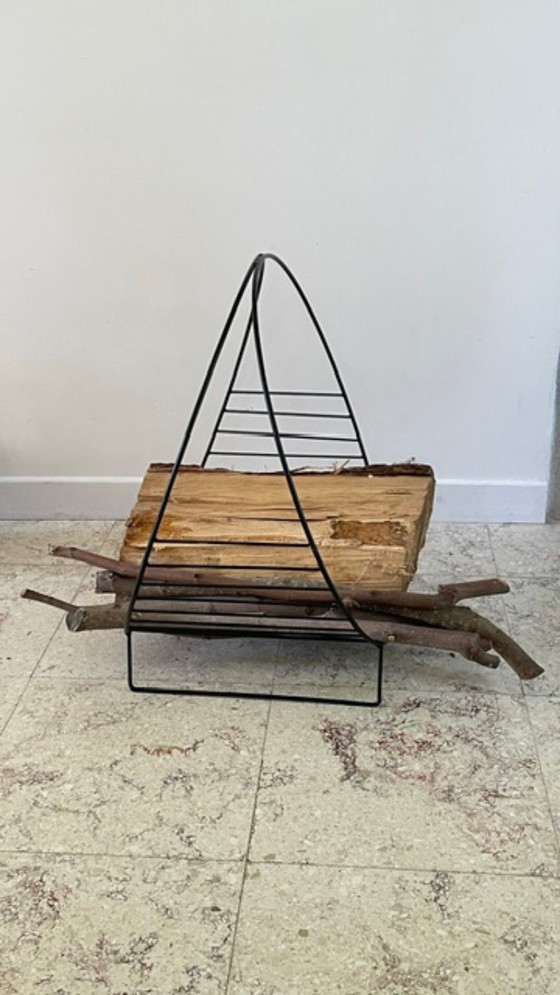 Vintage Magazine Rack Log Holder – Metal (photo 29 of 44)