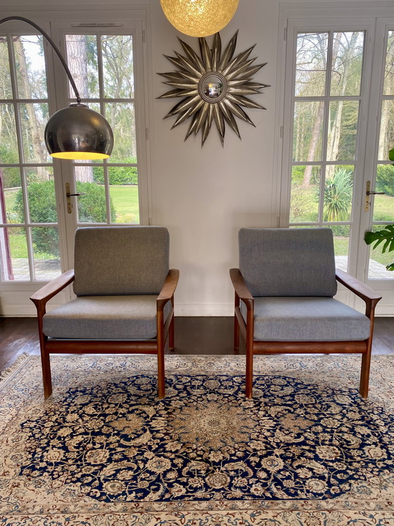 Image 1 of Coppia di poltrone danesi in teak degli anni '60