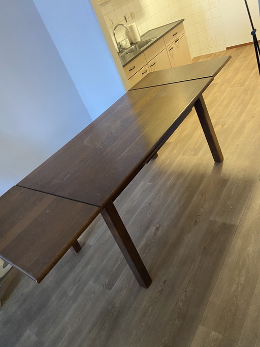 Eikenhouten Eettafel Uitschuifbaar/Verlengbaar Eiken Tafel