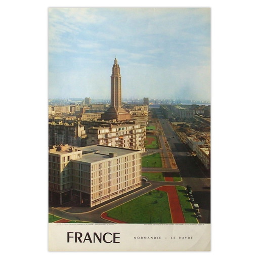 Kollektiv - Draeger Tourismus Normandie - Le Havre (Karl Machatschek) Plakat 1960